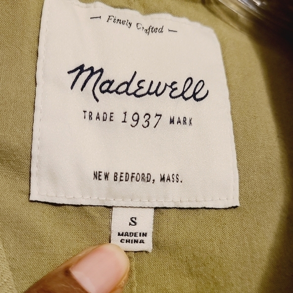 Madewell | Women's Small Green Safari Utility Vest (Size Small) - Picture 3 of 16